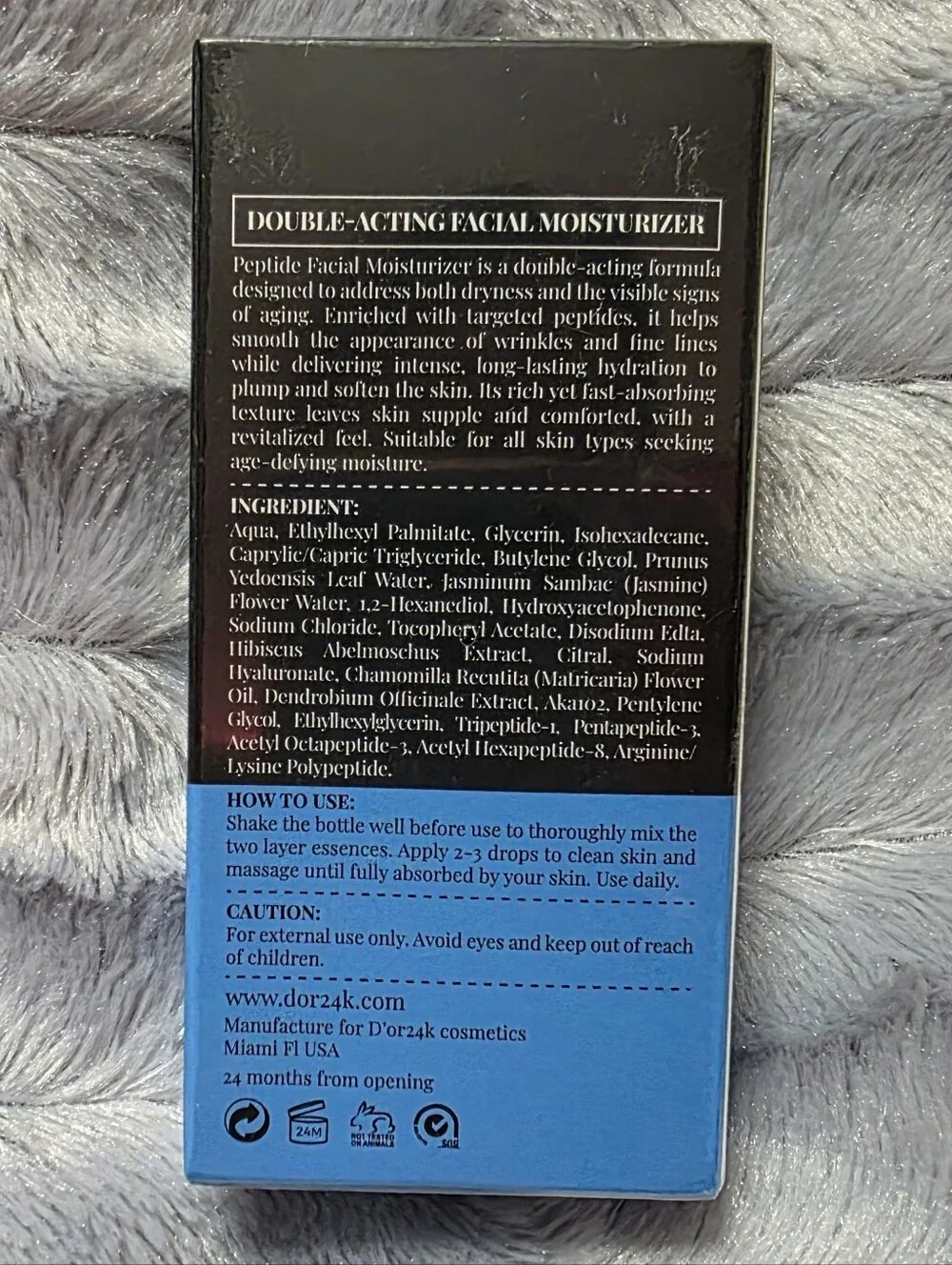 Double-Acting Facial Moisturizer - Blue & Pink